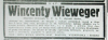 nekrolog Wincentego Viewegera w Nowy Kurier Warszawski nr 108 z 8.05.1941